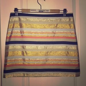 JCrew Festive Mini Skirt SZ 6
